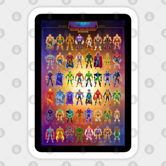 HeMan: Beyond the Universe Sticker by coolercreations